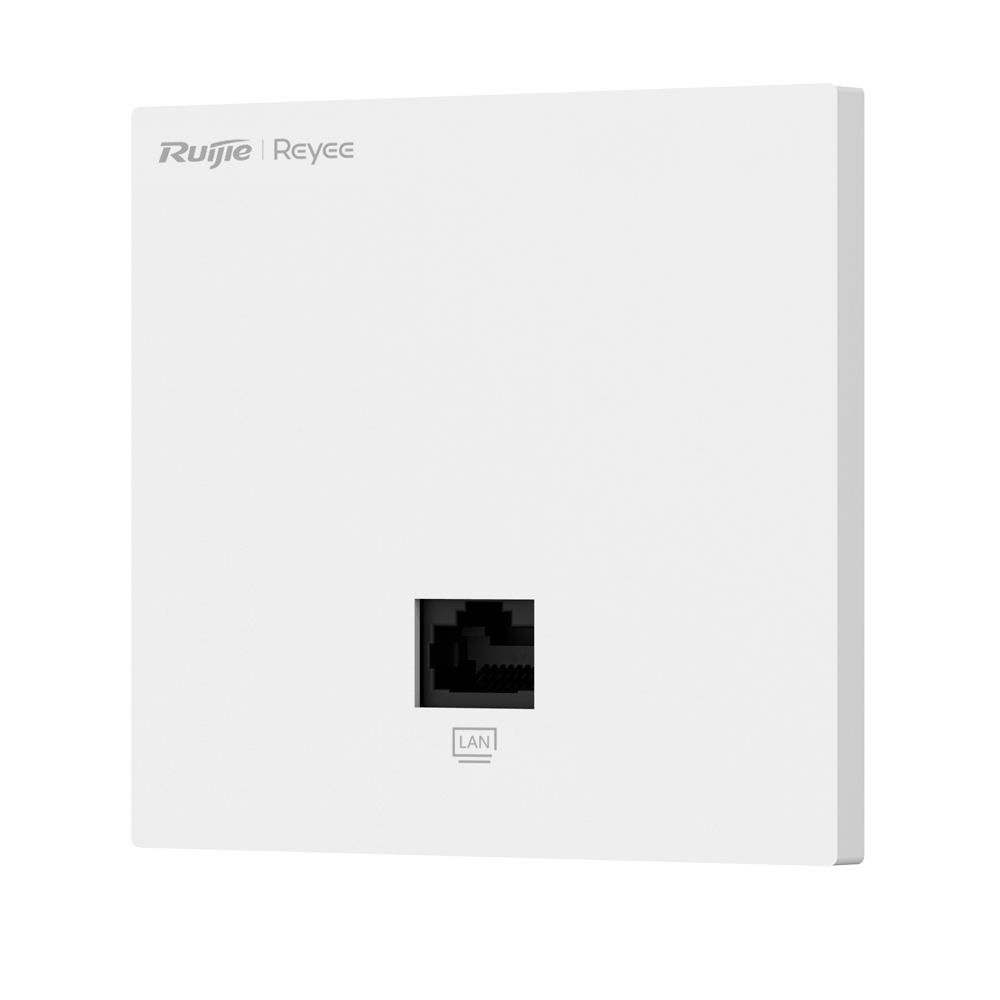 [RG-RAP1201] (RG-RAP1201) Reyee - Point d'accès mural Wi-Fi omnidirectionnel 5 - Prend en charge 802.11 b/g/n/ac Wave 1 et 2 2.4GHz et 5GHz - Vitesse de transmission jusqu'à 1267 Mbps - 2x Ports RJ45 Gigabit - Installation de boîtiers de mécanismes