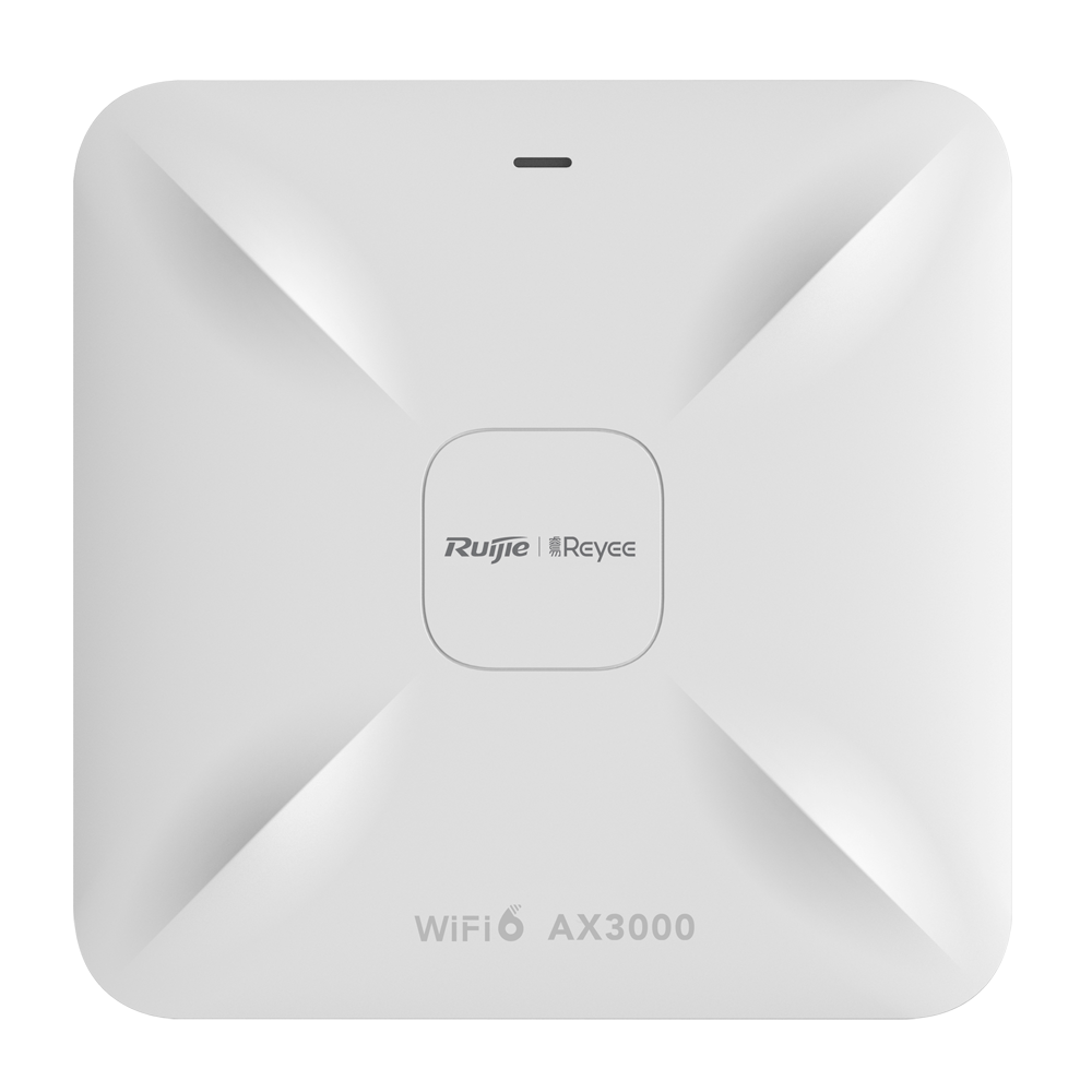 (RG-RAP2260) Reyee - AP omnidirectionnel Wi-Fi 6 - Fréquence 2.4 et 5 GHz - Supporte 802.11a/b/g/n/ac/ax - Vitesse de transmission jusqu'à 3000 Mbps / 160MHz - Antennes MU-MIMO 2x2:2 à 2.4GHz, 2x2:2 en 5GHz