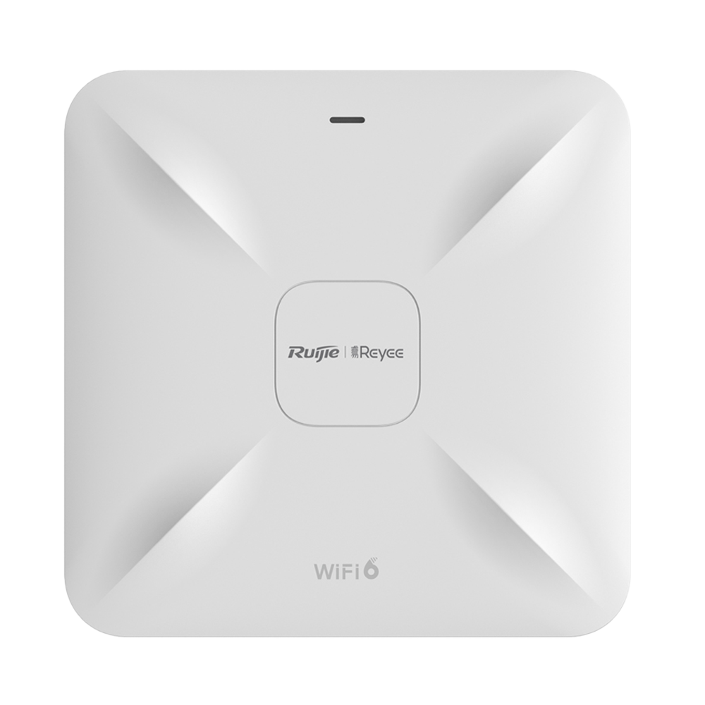 [RG-RAP2260(E)] (RG-RAP2260(E)) Reyee - Point d'accès Wi-Fi omnidirectionnel 6 Haute densité - Fréquence 2.4 et 5 GHz  - Supporte 802.11a/b/g/n/ac/ax - Vitesse de transmission jusqu'à 3200 Mbps - Antennes MIMO 4x4:4 à 2.4GHz, 4x4:4 en 5GHz
