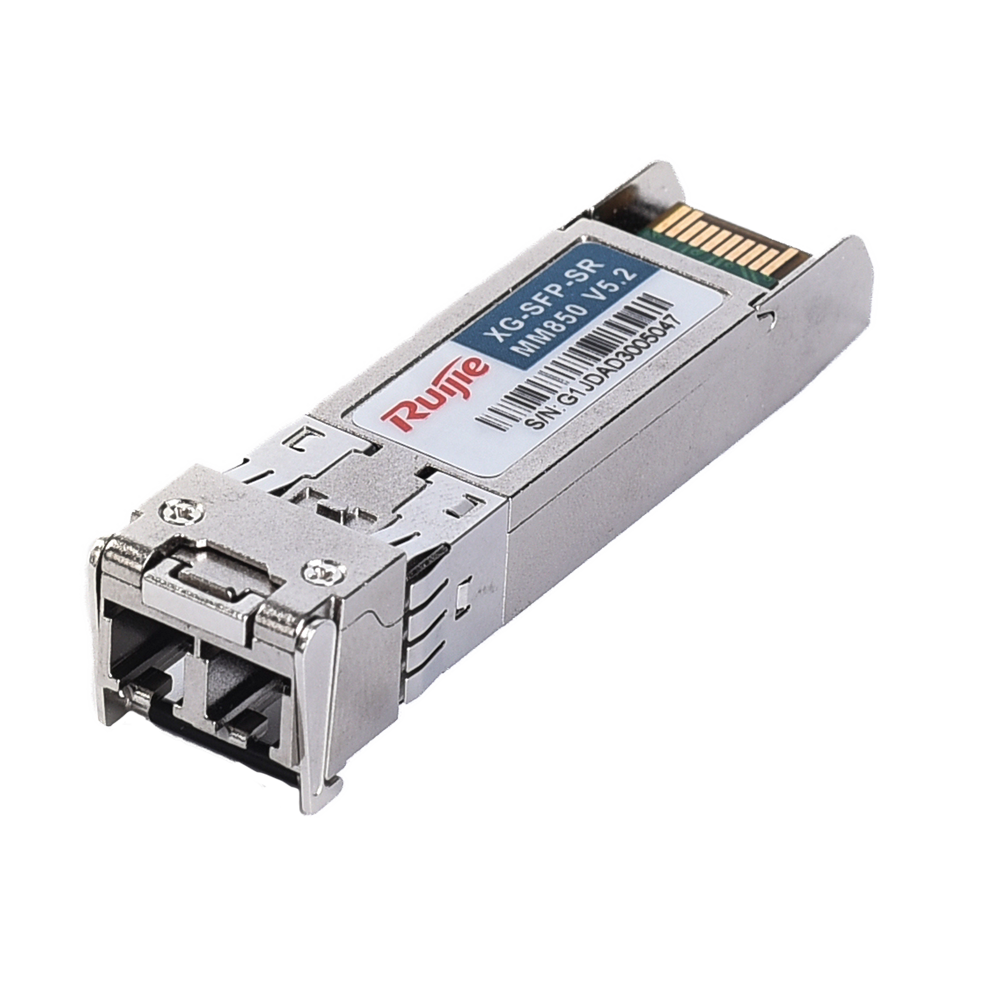 (RG-XG-SFP-SR-MM850) Module émetteur-récepteur SFP+ Ruijie - Longueur d'onde 850 nm - Fibre multimode - Connecteur Duplex LC - Distance maximalle 300 m - 10Gbps - 10GBASE-SR