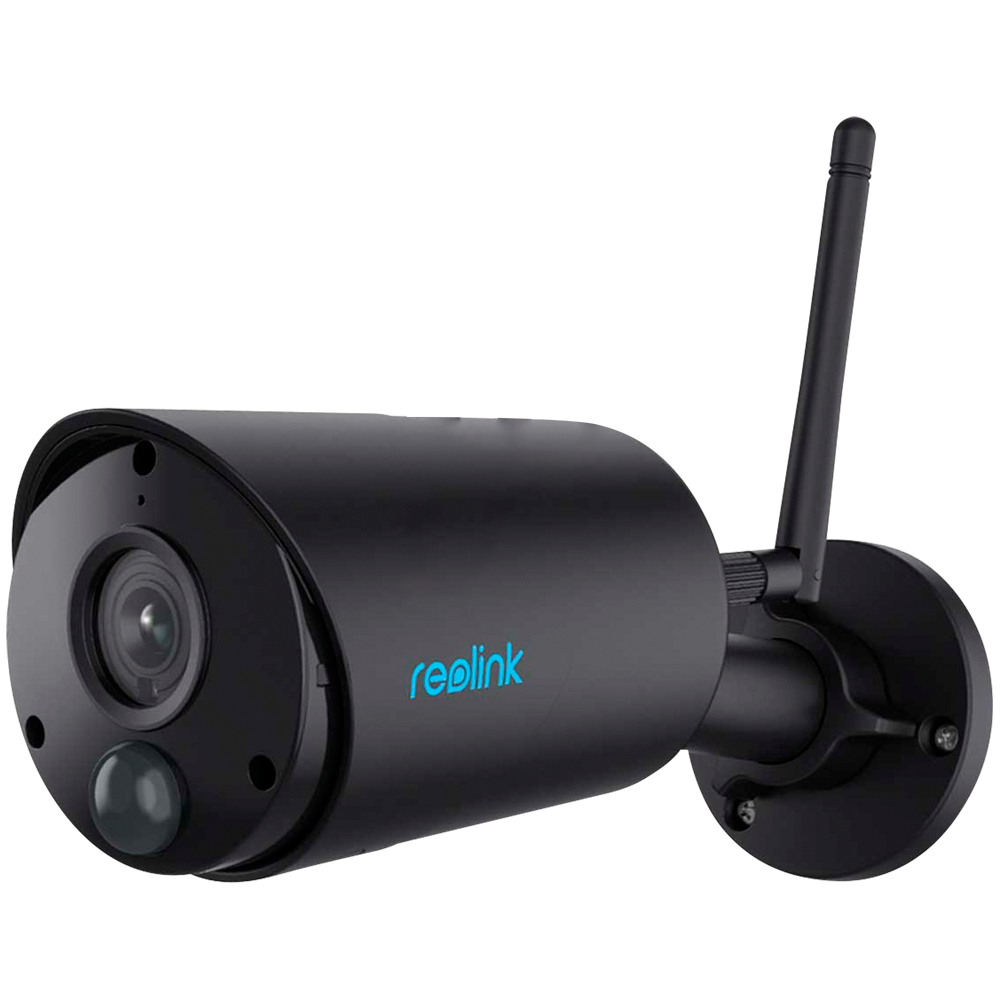 [RL-ARGUS-B320-B] (RL-ARGUS-B320-B) Caméra Wi-Fi alimentée par batterie Reolink - 3MP (2304 x 1296) - IR 10 m / Sirène - Détection PIR des personnes et des véhicules - Audio bidirectionnel / Emplacement carte microSD - Adapté pour extérieur