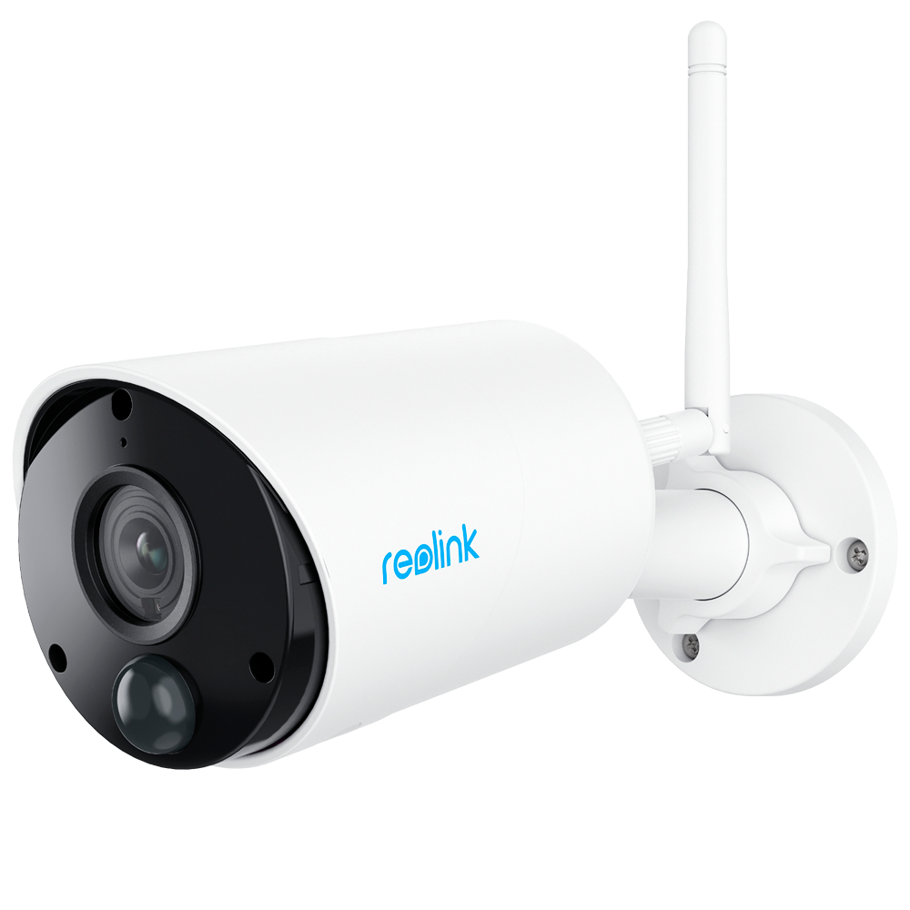 [RL-ARGUS-B320-W] (RL-ARGUS-B320-W) Caméra Wi-Fi alimentée par batterie Reolink - 3MP (2304 x 1296) - IR 10 m / Sirène - Détection PIR des personnes et des véhicules - Audio bidirectionnel / Emplacement carte microSD - Adapté pour extérieur