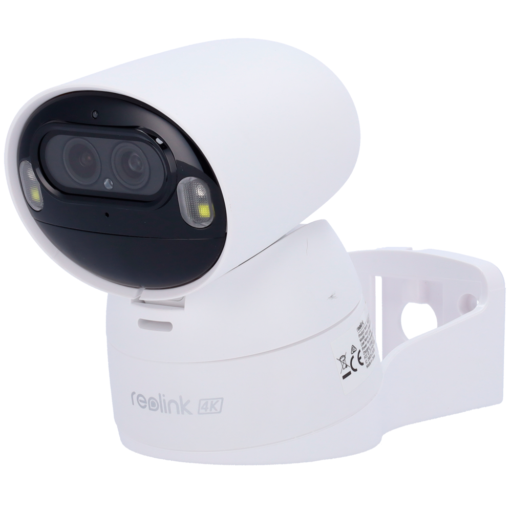 (RL-ARGUS-B730-W) Caméra Wi-Fi Reolink alimentée par batterie Argus B730 - 4K / 8MP (3840×2160) + 2MP (1920×1080) - IR 30 m / Mode couleur nuit - Suivi et zoom automatiques - Audio bidirectionnel / Emplacement carte microSD - Adapté pour extérieur