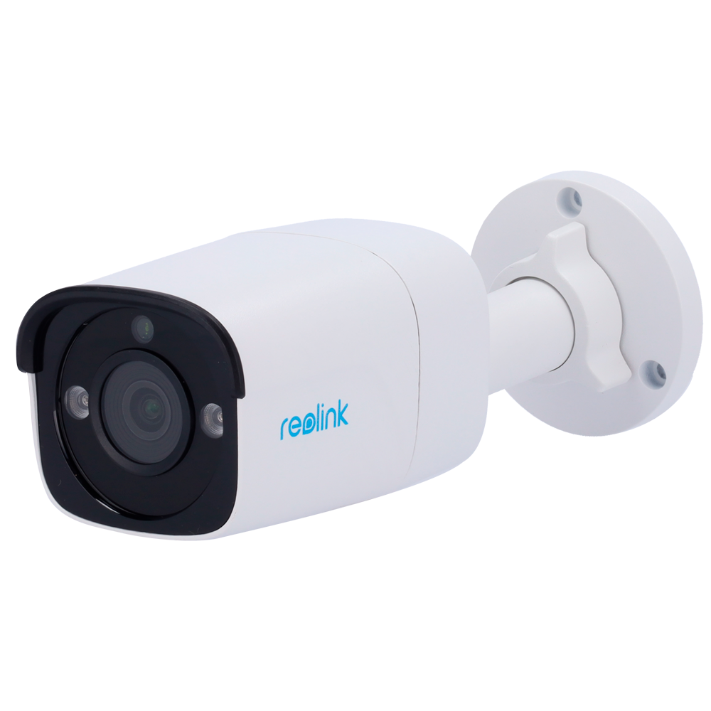 (RL-P320-IPCAM-POE-W) Caméra IP PoE P320 Reolink - 5MP Full HD (2880x1616) - IR 30 m / PoE - Détection de personnes, de véhicules et d'animaux - Audio bidirectionnel / Emplacement carte microSD - Adapté pour extérieur