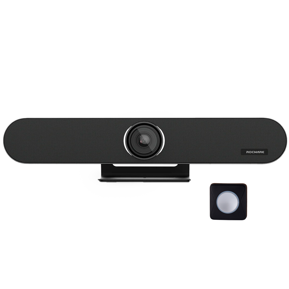(ROC-RB10) Barra de videoconferencia All in One - Resolución 4K - Ángulo de visión 120° - Array de micrófonos integrados - Altavoz integrado - Plug &amp; Play