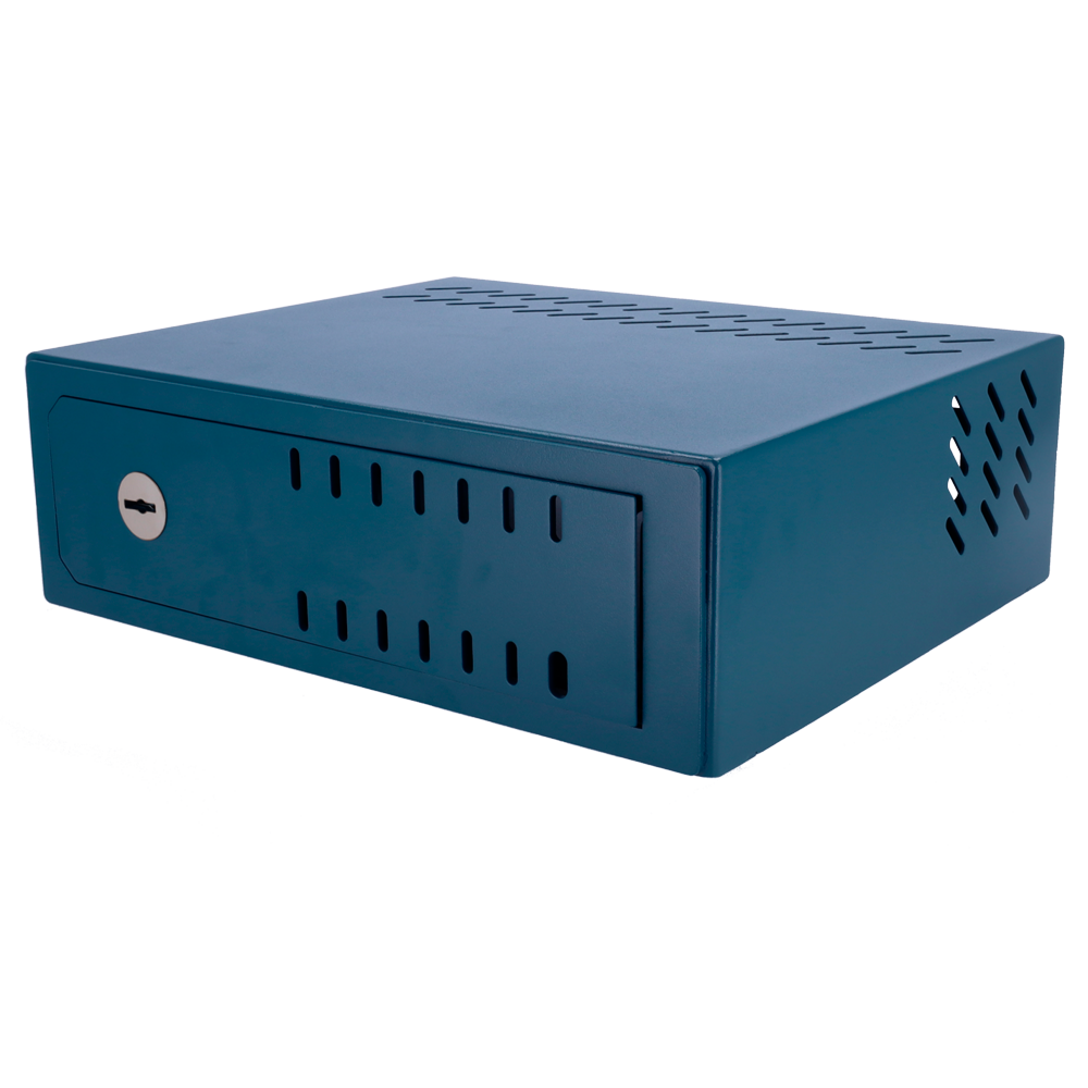 (SAFETYBOX-DVR-15) Coffre-fort pour DVR - Spécifique pour CCTV - Pour DVR de 1U rack - Serrure mécanique - avec ventilation et passage de câble - Qualité et résistance