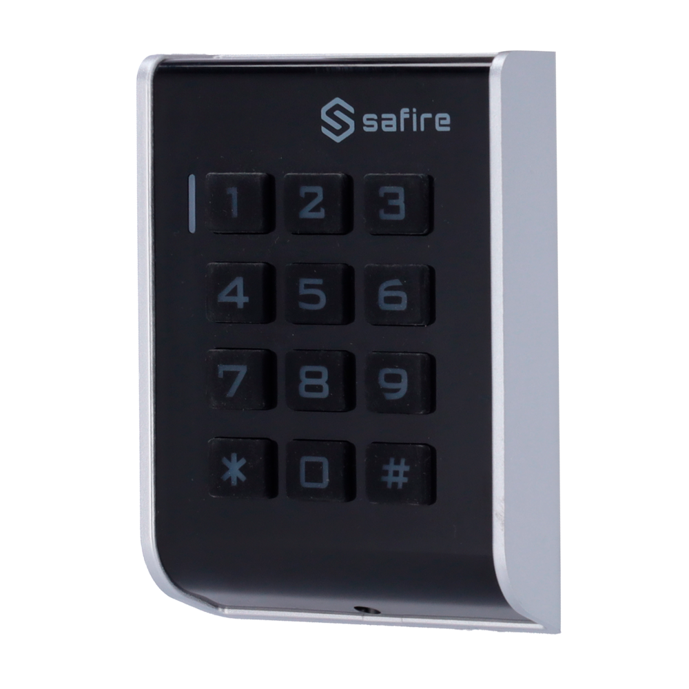 (SF-AC104) Contrôle d´accès autonome - Accès par carte EM et PIN - Sortie relais et bouton poussoir - Wiegand 26 - Contrôle du temps - Apte pour intérieur