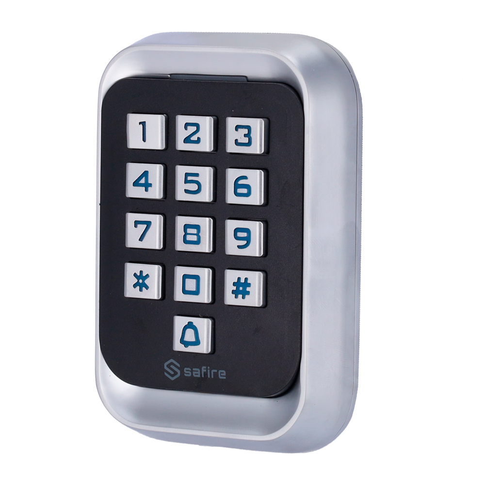 (SF-AC108) Contrôle d´accès autonome - Accès par carte EM et PIN - Sortie relais, bouton-poussoir et sonerie - Wiegand 26 - Contrôle du temps - Apte pour intérieur