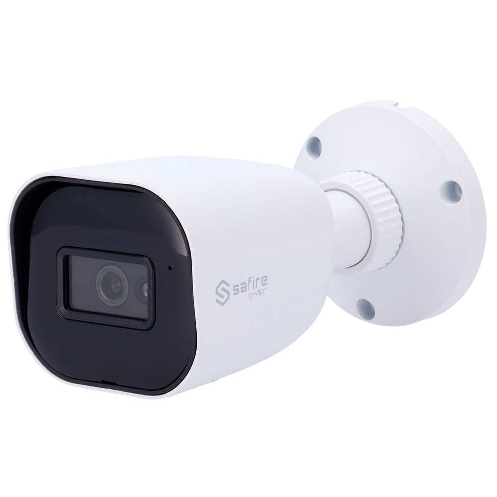 (SF-B080A-3KE1) Safire Smart - Caméra bullet 4 dans la 1 gamme E1 - 3K (2944x1656, 5Mpx 16:9), 1/2.5" CMOS - Objectif 2.8 mm | Portée IR 30 m - DWDR, HLC, BLC, AGC - Étanche IP67