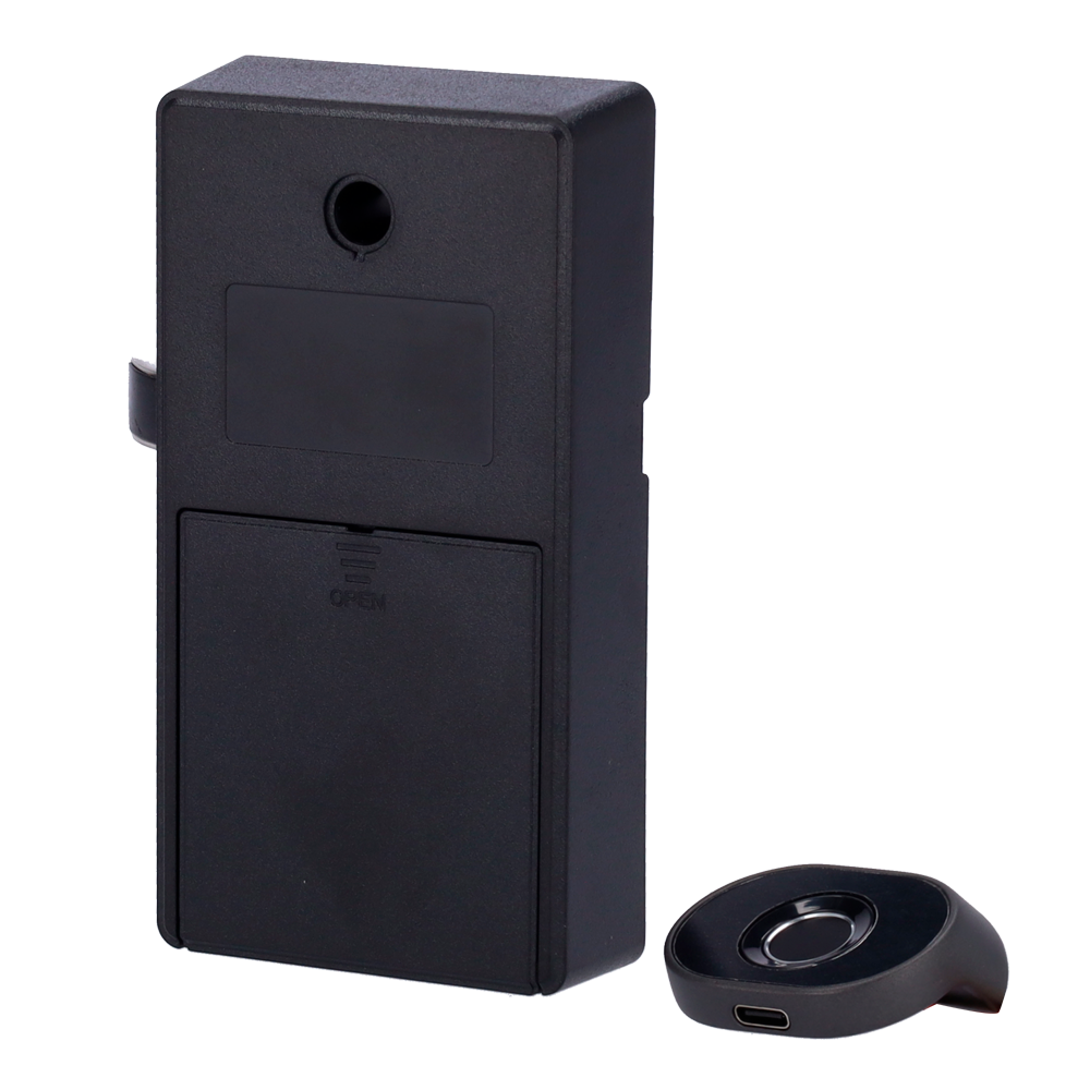 (SF-CABINETLOCK-F-APP) Serrure intelligente pour casiers - Identification par empreinte digitale ou App - Alimentation 4 x AA | Connexion Bluetooth - Utilisateurs invités sans être à proximité - Rapport sur les ouvertures et les utilisateurs - Gestion de l'App gratuite TTLock