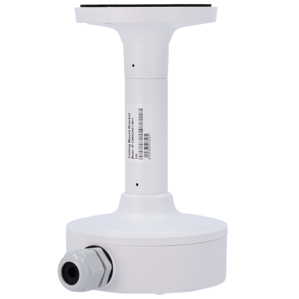 (SF-CB-0207+0811) Support de plafond Safire Smart - Hauteur 235.9 mm - Diamètre de la base de la caméra 139.3mm - Adapté pour une utilisation extérieure - Couleur blanche - Fabrication en allliage d'aluminium