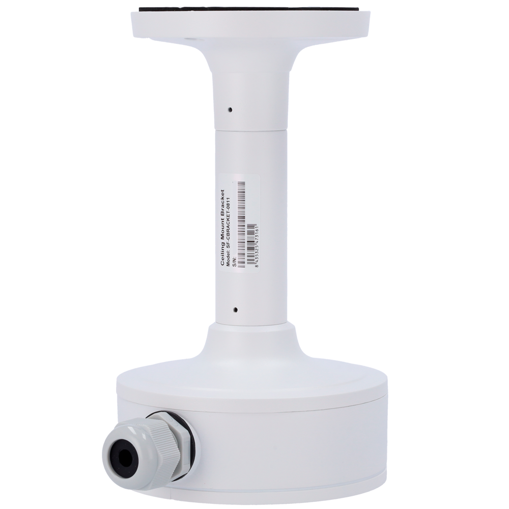 (SF-CB-0302+0811) Support de plafond Safire Smart - Hauteur 244.9 mm - Diamètre de la base pour caméras 139.3 mm - Adapté pour une utilisation extérieure - Couleur blanche - Fabrication en allliage d'aluminium