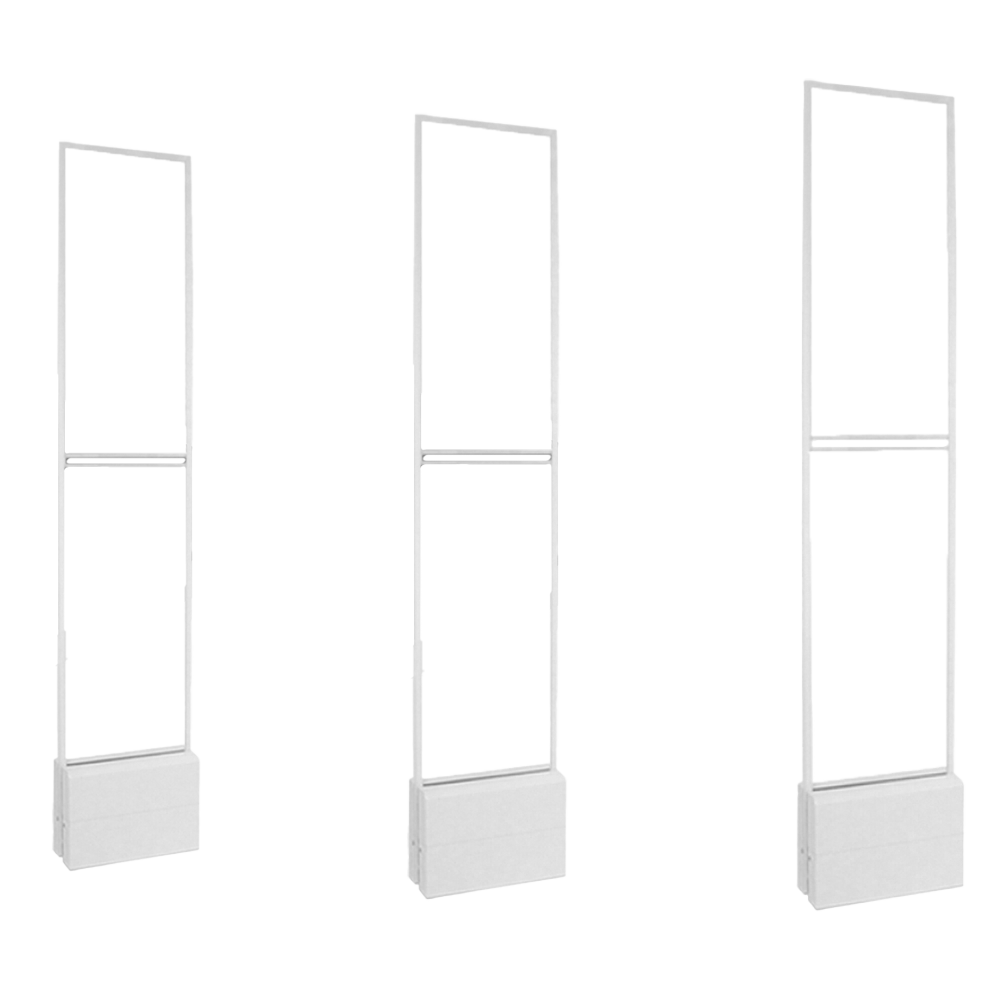 (SF-EASGATE102-ACRYLIC-AM-2) Antenne anti-vol EAS - Technologie acousto-magnétique AM 58 kHz - 2 couloirs: maître et deux esclaves - Connexion Wi-Fi | Plug &amp; Play - Fabriquée en acrylique transparent - Réglages à distance avec le Cloud gratuit