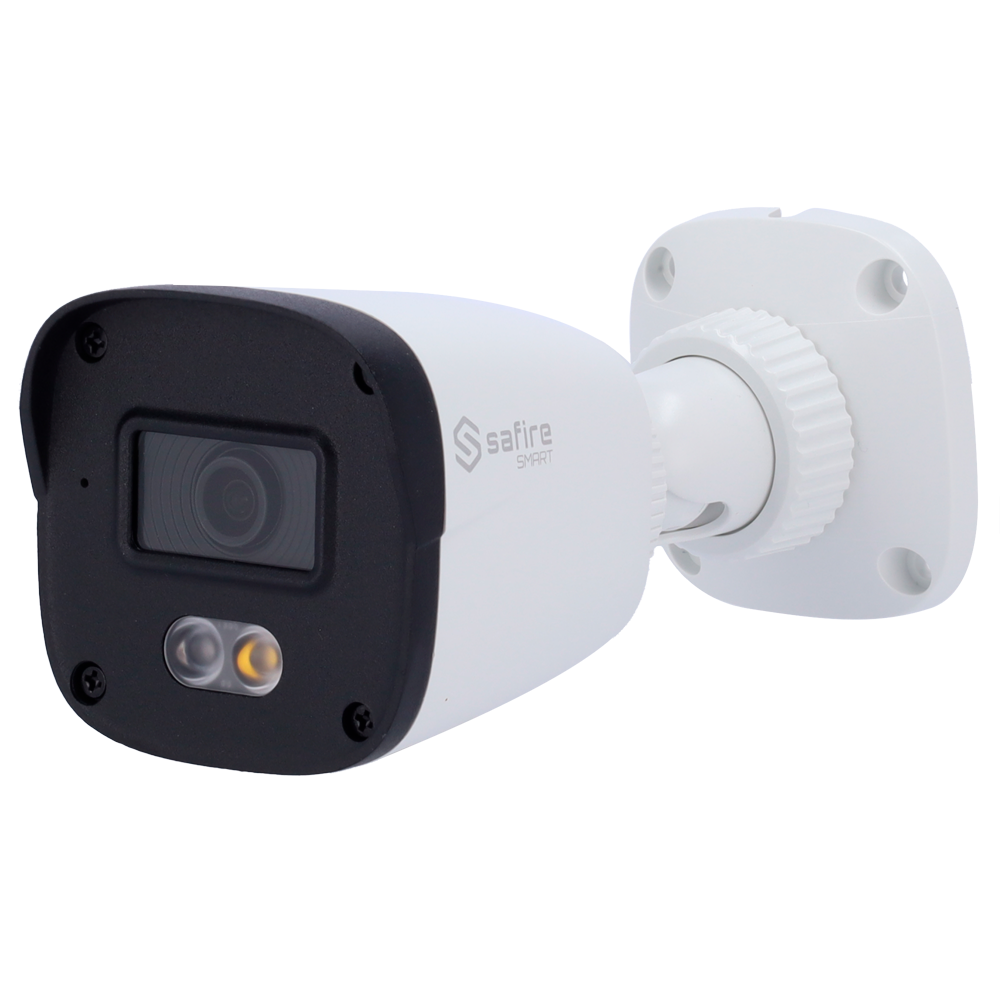(SF-IPB070A-2B1-DL) Safire Smart - Caméra IP Bullet gamme B1 avec double éclairage - 1/3" Progressive Scan CMOS - Résolution 2 Mégapixel (1920x1080) - Objectif 2.8 mm | IR &amp; LED jusqu'à 20m - Étanchéité IP67 | PoE (IEEE802.3af)