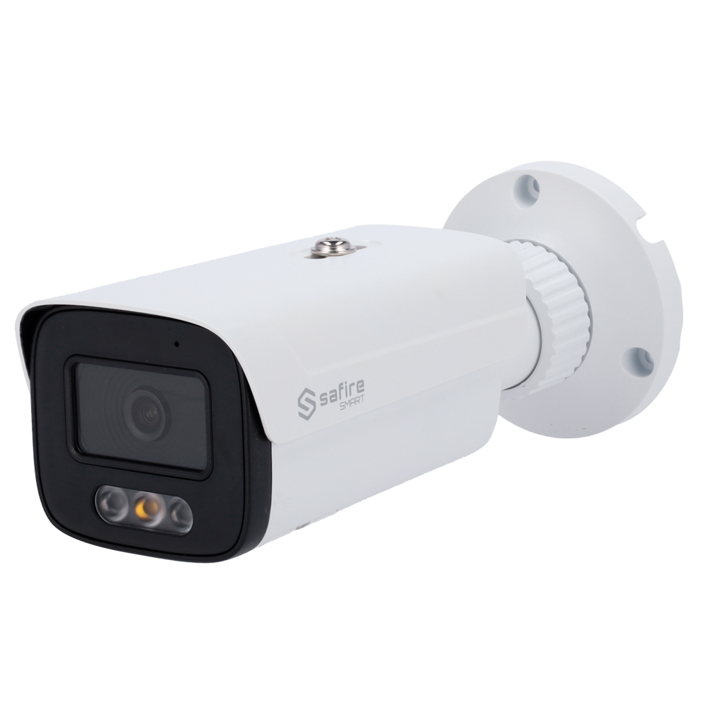 (SF-IPB380A-6E1-DL-0360) Safire Smart - Caméra Bullet IP gamme E1 Intelligence artificielle - Résolution 6 Mégapixels (3200×1800) - Objectif 3.6 mm | Audio IN | DL 50m - IA: Classification des personnes et des véhicules - Étanchéité IP67 | PoE (IEEE802.3af)