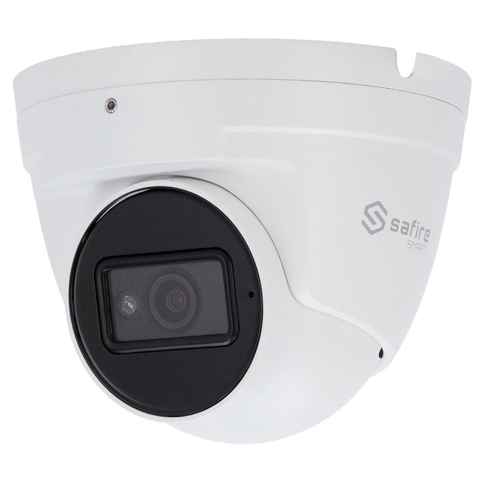 (SF-IPT020A-6I1) Safire Smart - Caméra Dôme IP gamme I2 AI Avancé - Résolution 6 Mégapixel (3296×1856) - Objectif 2.8 mm | Audio | IR 30m | MIC - IA avancée: Métadonnées vidéo et détection. Faciale - Étanchéité IP67 | PoE (IEEE802.3af)