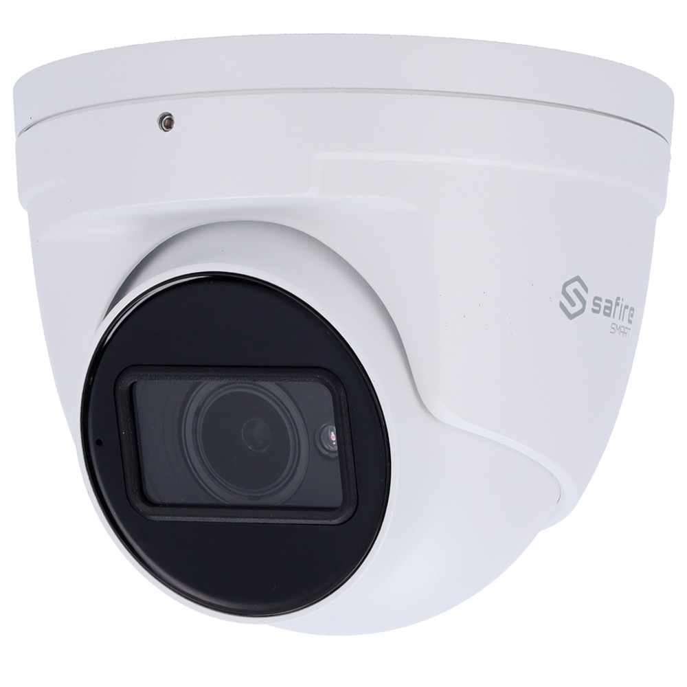 (SF-IPT520ZA-6I1) Safire Smart - Caméra Dôme IP gamme I2 AI Avancé - Résolution 6 Mégapixel (3296×1856) - Objectif motorisé 2.8~12 mm | Audio | IR 50m - IA avancée: Métadonnées vidéo et détection faciale - Étanchéité IP67 | PoE (IEEE802.3af)