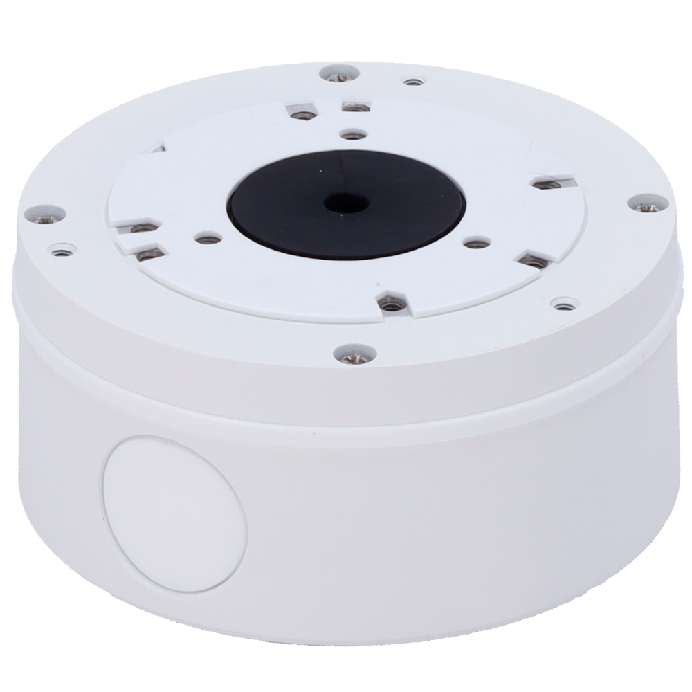 (SF-JBOX-0103) Boîte de jonction Safire Smart - Pour caméras dôme - Apte pour extérieur IP65 - Installation dans un plafond ou un mur - 55 (H) x 112 (Ø) mm - Passage de câble