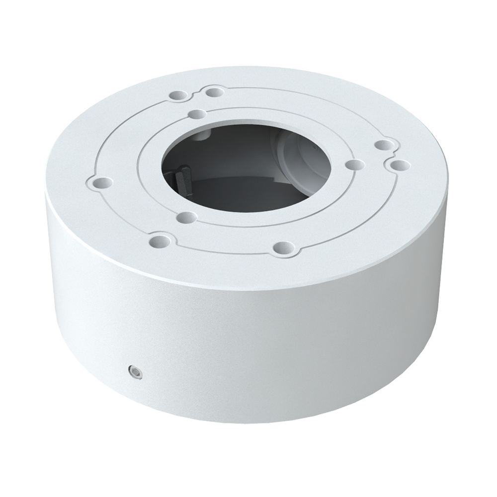 (SF-JBOX-0104) Boîte de jonction Safire Smart - Pour caméras dôme - Apte pour extérieur IP65 - Installation dans un plafond ou un mur - 38.8 (H) x 96 (Ø) mm - Passage de câble