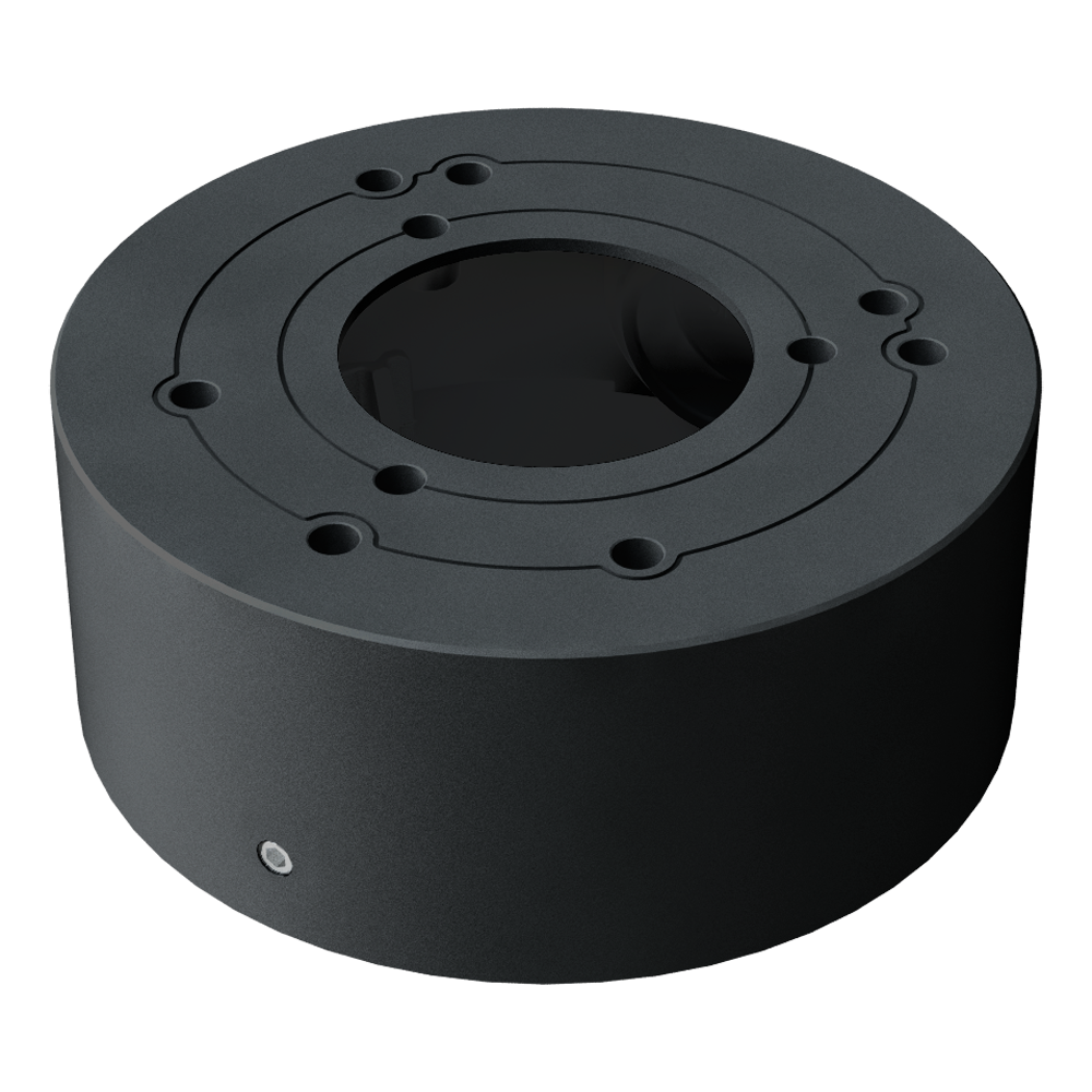 (SF-JBOX-0104-GREY) Boîte de jonction Safire Smart - Pour caméras dôme - Apte pour extérieur IP65 - Installation dans un plafond ou un mur - 38.8 (H) x 96 (Ø) mm - Passage de câble