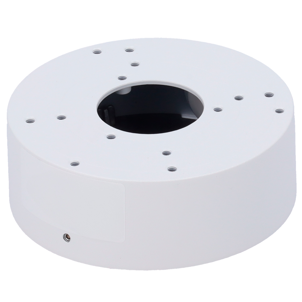 (SF-JBOX-0105) Boîte de jonction Safire Smart - Pour caméras dôme - Apte à un usage intérieur - Installation dans un plafond ou un mur - 38.8 (H) x 109.5 (Ø) mm - Passage de câble