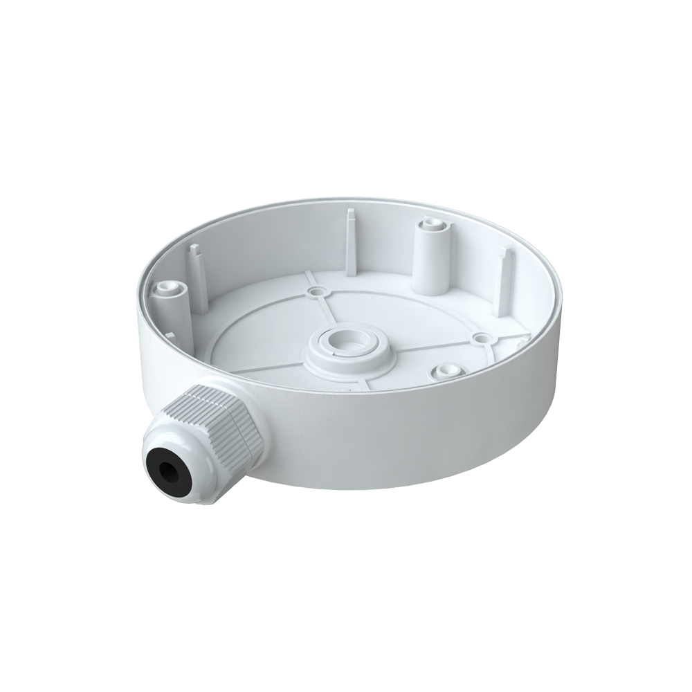 (SF-JBOX-0206) Boîte de jonction Safire Smart - Pour caméras dôme - Apte pour extérieur IP66 - Installation dans un plafond ou un mur - 33 (H) x 131 (Ø) mm - Passage de câble
