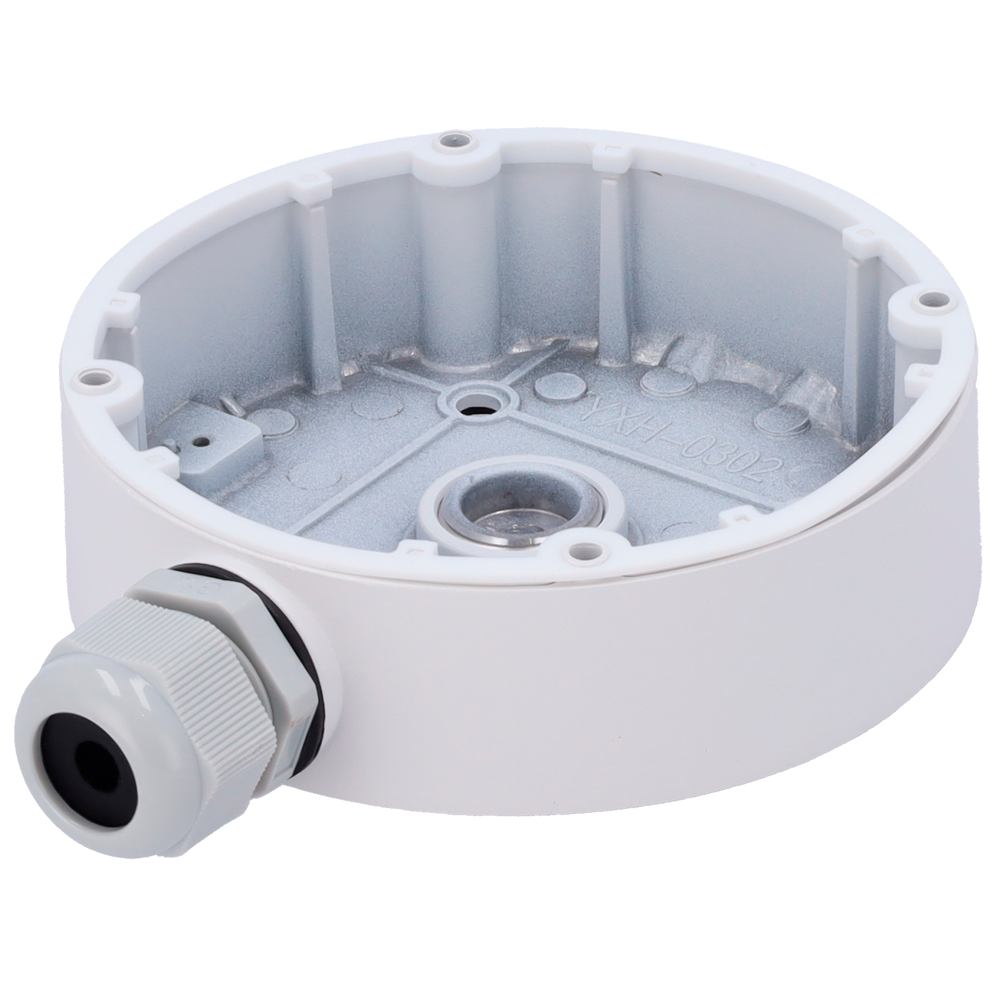 (SF-JBOX-0207) Boîte de jonction Safire Smart - Pour caméras dôme - Apte pour extérieur IP66 - Installation dans un plafond ou un mur - 41 (H) x 139.3 (Ø) mm - Passage de câble