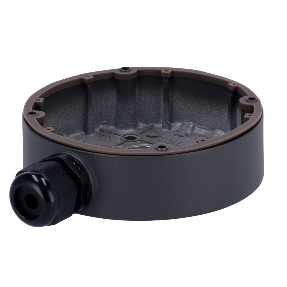 (SF-JBOX-0207-GREY) Boîte de jonction Safire Smart - Pour caméras dôme - Apte pour extérieur IP66 - Installation dans un plafond ou un mur - 41 (H) x 139.3 (Ø) mm - Passage de câble