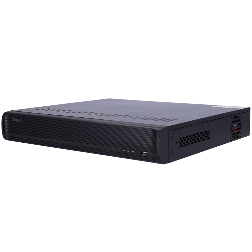 (SF-NVR8432A-B2) Safire Smart - Enregistreur NVR pour caméras IP gamme A2 - 32CH vidéo / H.265+ / 4HDD - Résolution jusqu'à 12Mpx / Bande passante 320Mbps - HDMI 4K, HDMI FullHD et VGA / Dewarping Fisheye - Reconnaissance faciale / Recherche intelligente