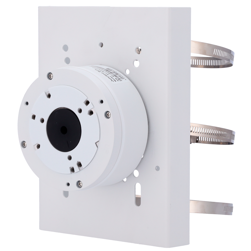 (SF-PB-0103+0501) Support de poste Safire Smart - Hauteur 215 mm - Diamètre de la base pour caméras 112 mm - Adapté pour une utilisation extérieure - Couleur blanche - Fabrication en allliage d'aluminium