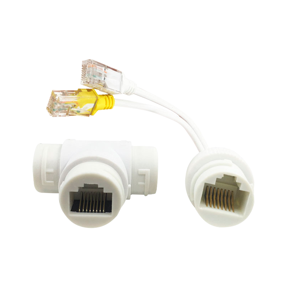 (SF-POE-DUAL-SINGLE-RJ45) Coupleur et séparateur PoE RJ45 - Pour les caméras IP  - Couleur blanche