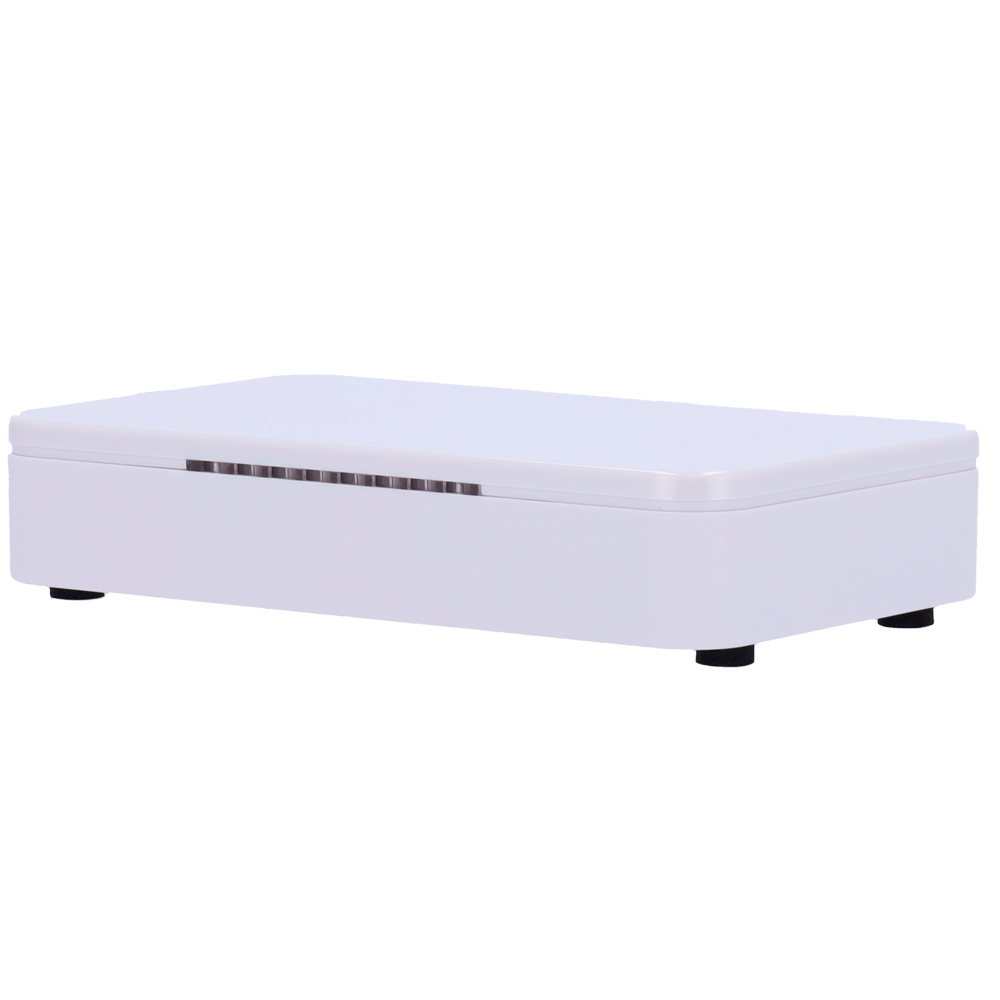 (SF-SECURITYSTAND-CONTROLLER) Contrôleur de sécurité antivol EAS - Convient aux dispositifs électroniques - Jusqu'à 10 dispositifs simultanés - Alarme sonore de 100 db et alarme lumineuse - Dimensions: 160 (L) x 30 (H) x 93 (Pr) mm - SF-SECURITYSTAND-10x requis