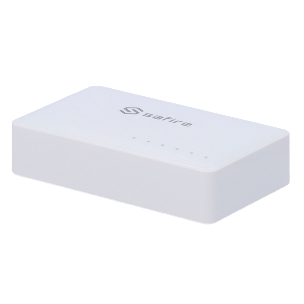 (SF-SW05-G) Safire - Switch de bureau - 5 ports Gigabit - Vitesse 10/100/1000 Mbps - Plug &amp; Play - Technologie d'économie d'énergie