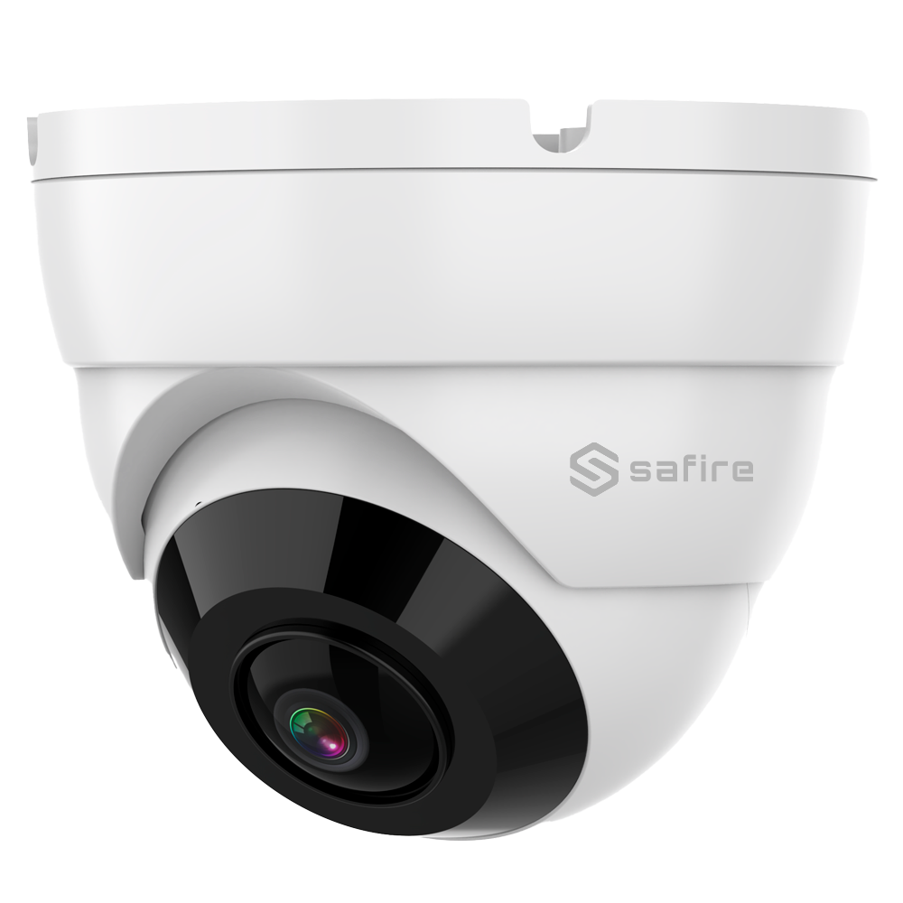 (SF-T180-2E-WIDE) Caméra Turret Safire Gamme ECO - Sortie 4 en 1 / Résolution 2 Mpx (1920x1080) - 1/2.9" CMOS - Objectif 1.8 mm (180º) - IR Matrix LEDs Portée 20 m - Étanche IP67