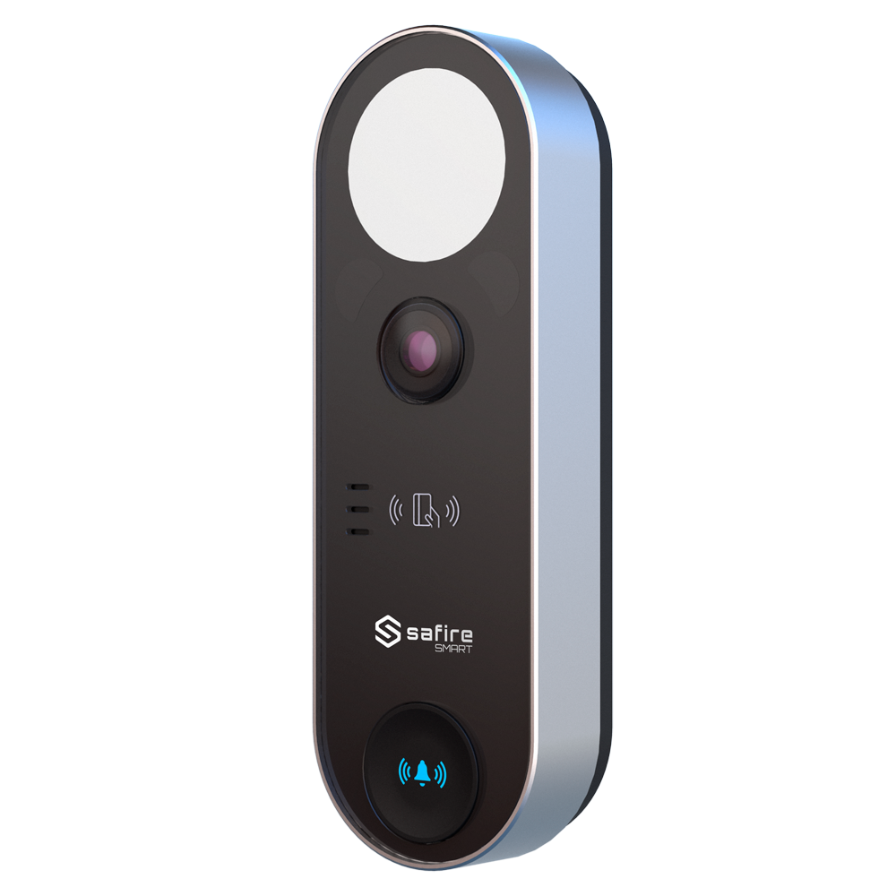 (SF-VI131-IPW-MF) Portier Vidéo IP WiFi - Caméra 2 Mpx | Audio bidirectionnel - Carte MF | 1 relais - Application mobile avec ou sans moniteur - IP65 - Installation en surface | PoE