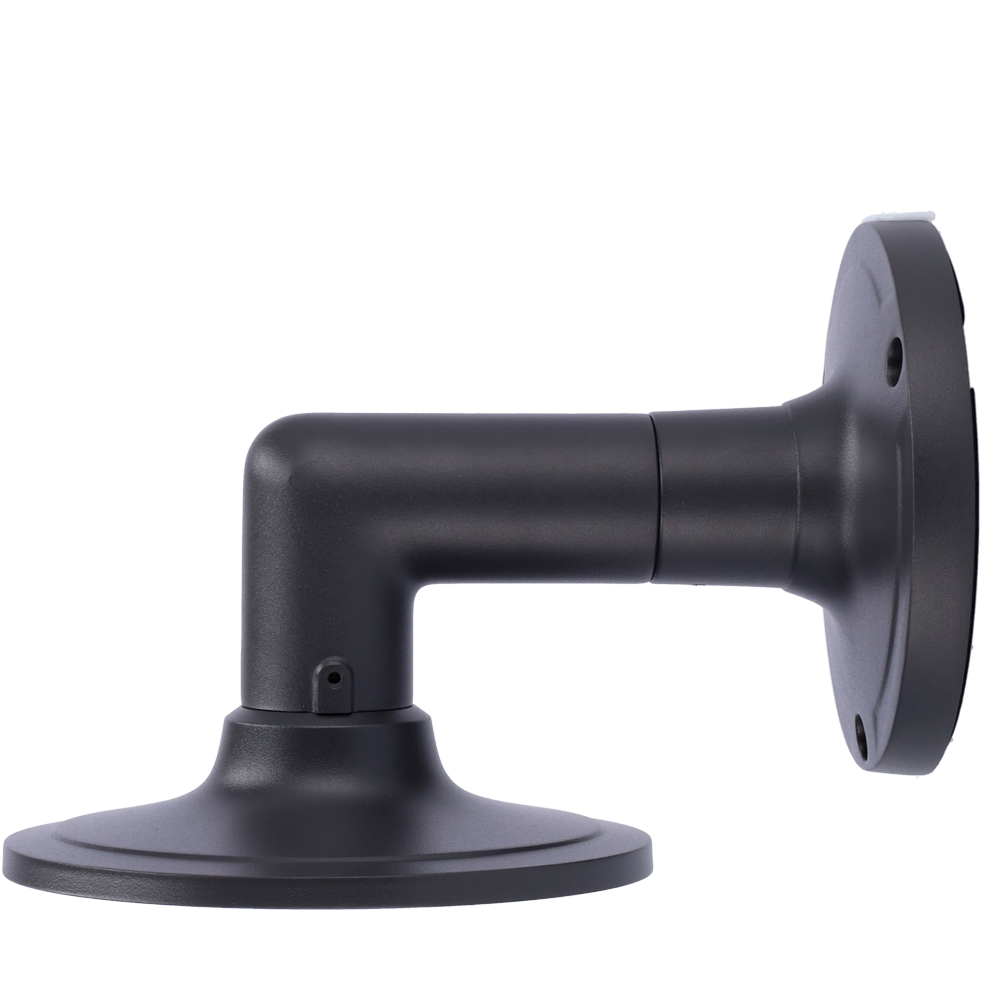 (SF-WALLBRACKET-0407-GREY) Support mural Safire Smart - Pour caméras dôme - Adapté pour une utilisation extérieure - Alliage d'aluminium - Diamètre de la base 97.4 mm - Passage de câble