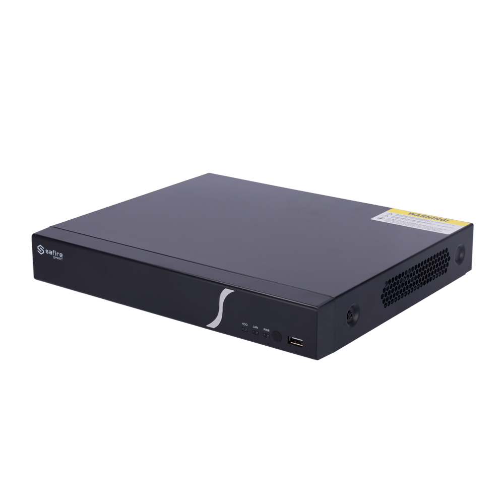 (SF-XVR8104A-HU-SMD) Safire Smart - Enregistreur analogique Série XVR 8 - 4CH HDTVI/HDCVI/AHD/CVBS/ 4+2 IP - Résolution maximale 4K (6FPS) / Alarmes - Sortie HDMI 4K et VGA / 1 HDD - IA, basée sur les personnes et les véhicules
