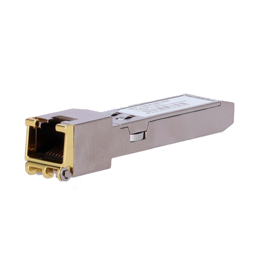 (SFP-10G-RJ45-30M) Module émetteur-récepteur SFP+ - Port en cuivre avec connecteur RJ45 - Vitesses prises en charge 10/5/2,5/1Gbps - Jusqu'à 30m de distance à 10Gbps - Normes Efficacité IEEE 802.3az - Boîtier métallique