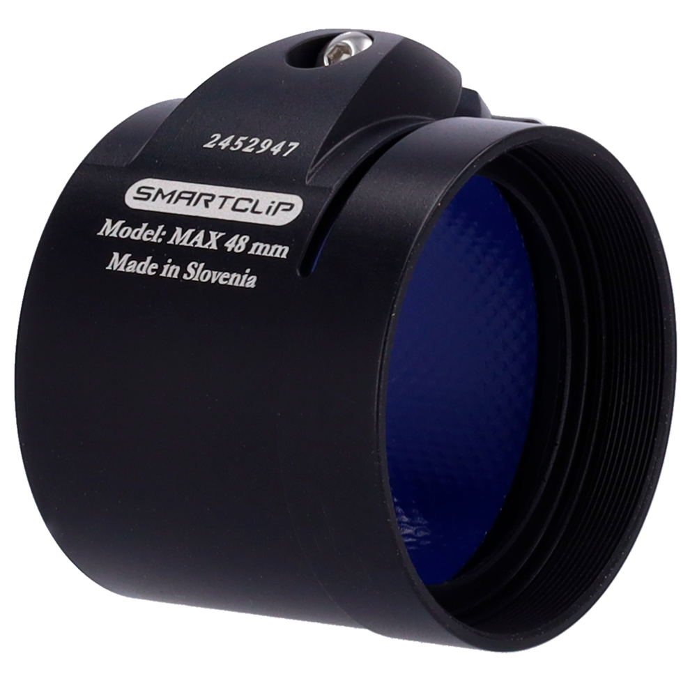 (SMARTCLIP-HUNT-ADAPTER48) Adaptateur thermique à clipser - Fil M52x0.75 - Taille 48 mm - Aluminium - Noir