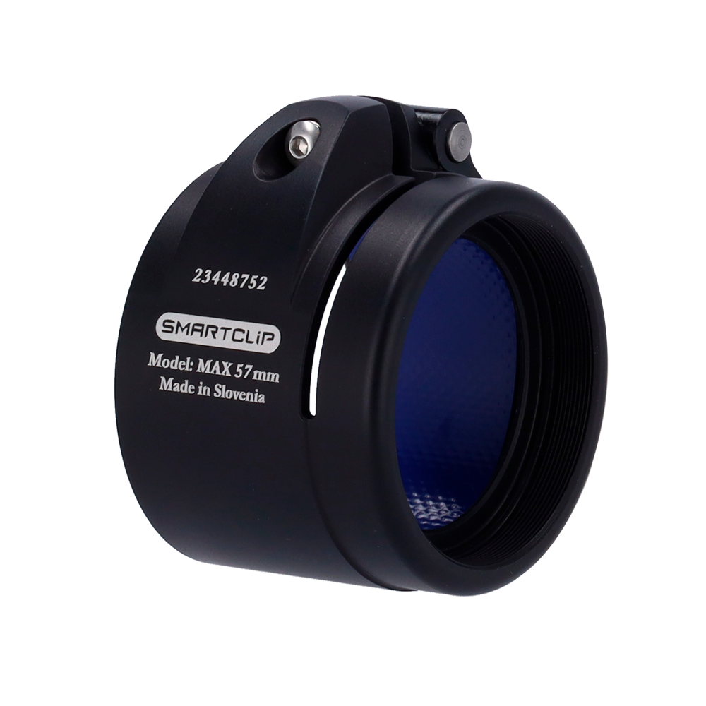 (SMARTCLIP-HUNT-ADAPTER57) Adaptateur thermique à clipser - Fil M52x0.75 - Taille 57 mm - Aluminium - Noir