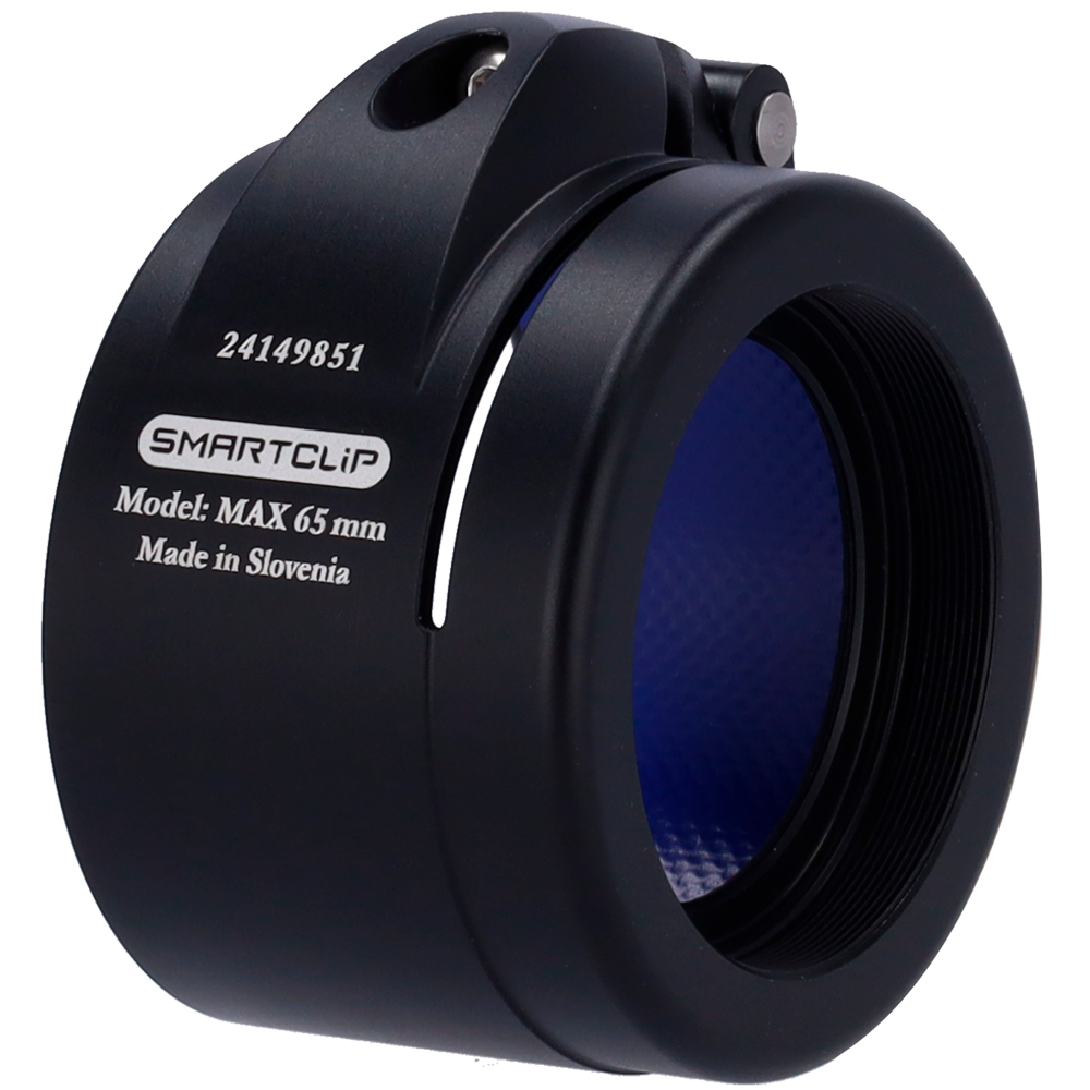(SMARTCLIP-HUNT-ADAPTER65) Adaptateur thermique à clipser - Fil M52x0.75 - Taille 65 mm - Aluminium - Noir