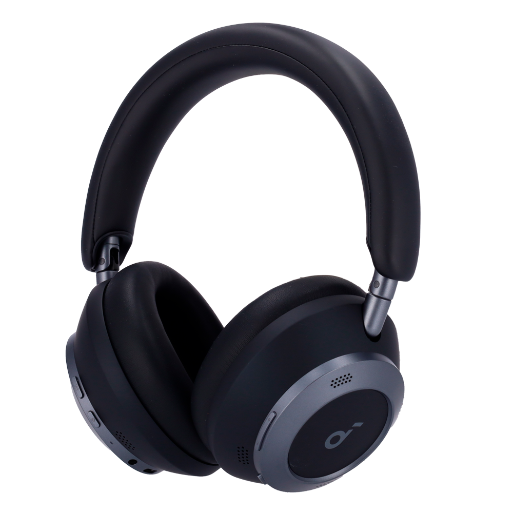 (SNC-SPACE-ONE-PRO-B) Casque sans fil Soundcore d'Anker - 60 heures de lecture - Jusqu'à 98% Réduction du bruit - Chargement ultra-rapide - Personnalisation via l'application Soundcore - Couleur noire : Ultra-compact