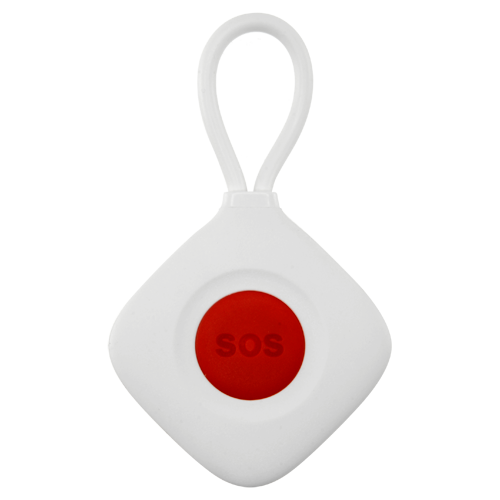(SOS-100) Bouton SOS (panique) - Sans Fils - Léger et pendu - Active la centrale d'alarme - Panneau armé ou désarmé - Adapté pour les personnes âgées