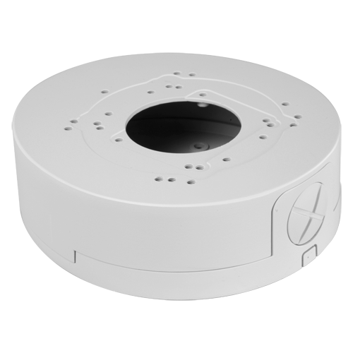 (SP955B-BOX) Boite de connexions - Pour caméras dôme - Adapté pour une utilisation extérieure - Installation dans un plafond ou un mur - Passage de câble - Couleur blanche