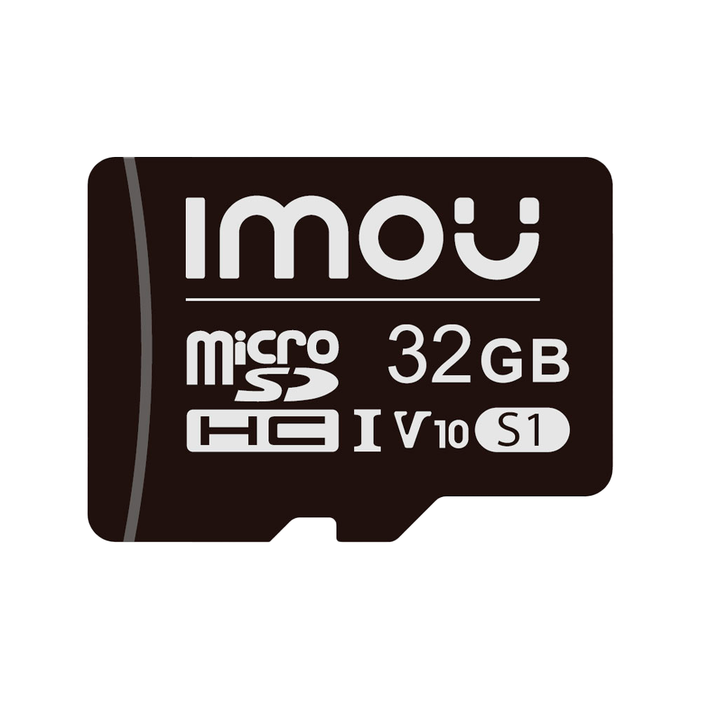 (ST2-32-S1-IMOU) Carte mémoire Micro SD classe Imou 10 32GB - Compatible avec les caméras de surveillance - Classe 10 / V30 - Utilisation à l'intérieur - Matière plastique - Installation facile