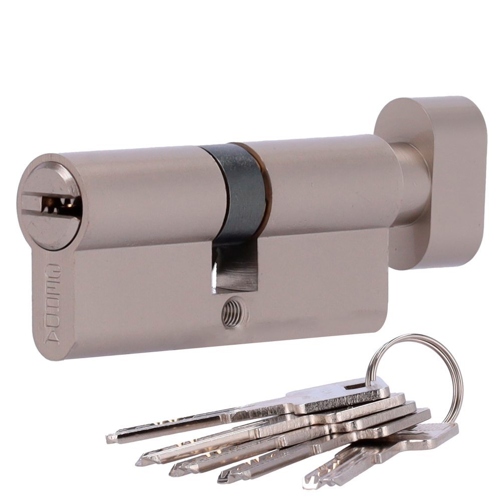 (TEDEE-CYLINDER-HPLUS-3535) Cilindro de alta seguridad doble embrague - Anti-bumping, ganzúa, taladro y rotura - Apto para TEDEE-PRO y TEDEE-GO2 - Sistema de 7 pitones activos y 3 sensores - Dimensiones 35 (interior) x 35 (exterior) mm - Incluye 5 llaves físicas