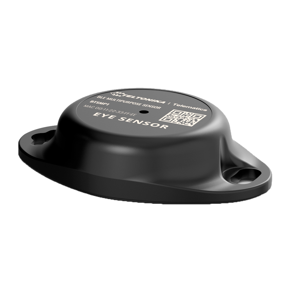 (TK-EYE-SENSOR) Balise avec capteurs pour actifs - Température, humidité, magnétique et accéléromètre - Bluetooth 4.2 et 5.2 - Batterie longue durée intégrée - Apte pour extérieur IP67 - Application mobile EYE APP