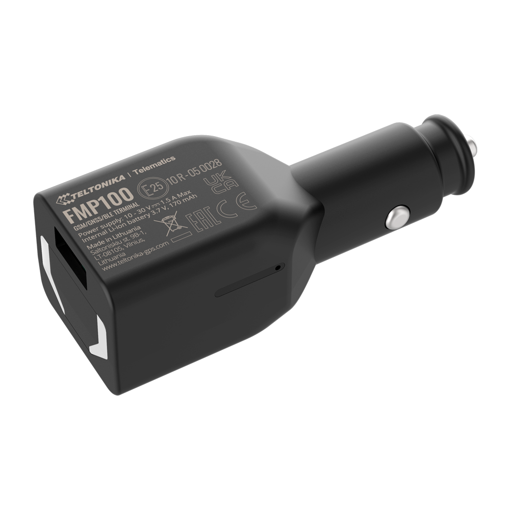 (TK-FMP100) Tracker Plug &amp; Play pour véhicules - Connexion prise allume-cigare - Installation rapide et accessible - 2G et BLE pour TK-EYE - Nano-SIM - Bouton de génération d'événements