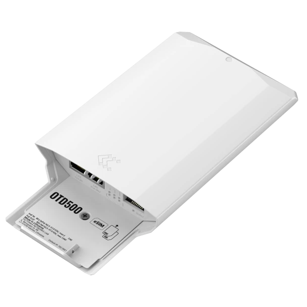 (TK-OTD500) Router 5G Industriel Extérieur Teltonika - 2 ports Ethernet RJ45 Gigabit Ethernet - 5G à 3.4Gbps - PoE alimenté par 802.3af (42.5 - 57.0 VDC) - Degré de protection IP55 - Double emplacement SIM