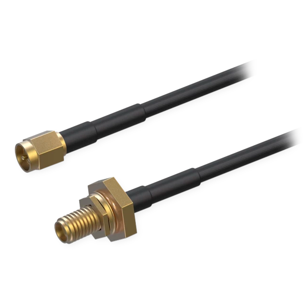 (TK-PR2VM20M) Teltonika - Cable de extensión SMA - Frecuencia 0~6000 MHz - Conector SMA Macho y Hembra - Impedancia 50 ohmios - Atenuación 3.5 dB @ 2700 MHz